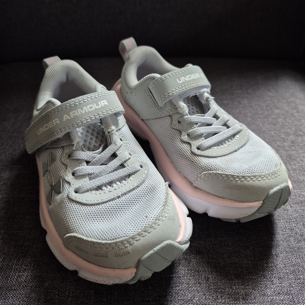 Under Armour Gray and Pink Sneakers